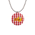 pizza Emoji  1  Button Necklace