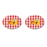 pizza Emoji  Cufflinks (Oval)