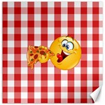 pizza Emoji  Canvas 12  x 12 