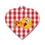 pizza Emoji  Dog Tag Heart (One Side)