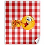 pizza Emoji  Canvas 11  x 14 