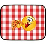 pizza Emoji  Double Sided Fleece Blanket (Mini)