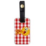 pizza Emoji  Luggage Tag (one side)