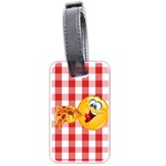 pizza Emoji  Luggage Tag (two sides)