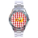 pizza Emoji  Stainless Steel Analogue Watch