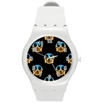 scream Emojis Round Plastic Sport Watch (M)