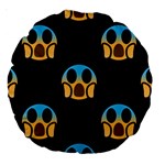 scream Emojis Large 18  Premium Round Cushion 