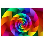 Psychedelic Rainbow Spiral  Samsung Galaxy Note 4 Case (Black)