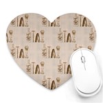 mens barber Heart Mousepad