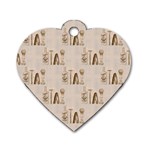 mens barber Dog Tag Heart (One Side)