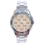 mens barber Stainless Steel Analogue Watch