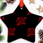 one hundred Emoji Ornament (Star)