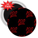 one hundred Emoji 3  Magnet (10 pack)