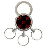 one hundred Emoji 3-Ring Key Chain