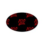 one hundred Emoji Sticker (Oval)