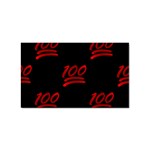 one hundred Emoji Sticker (Rectangular)