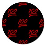 one hundred Emoji Magnet 5  (Round)