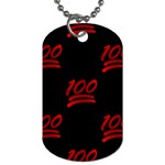 one hundred Emoji Dog Tag (Two Sides)