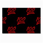 one hundred Emoji Postcard 4 x 6  (Pkg of 10)