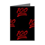 one hundred Emoji Mini Greeting Card