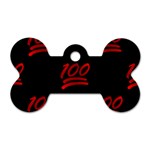 one hundred Emoji Dog Tag Bone (One Side)