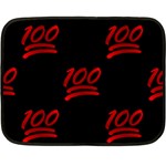 one hundred Emoji Double Sided Fleece Blanket (Mini)