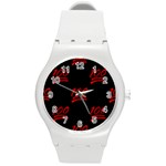 one hundred Emoji Round Plastic Sport Watch (M)