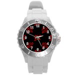 one hundred Emoji Round Plastic Sport Watch (L)