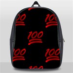 one hundred Emoji School Bag (XL)