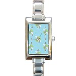 winged money Emoji  Rectangle Italian Charm Watch