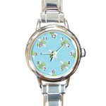 winged money Emoji  Round Italian Charm Watch