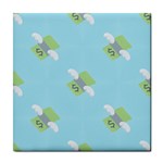 winged money Emoji  Tile Coaster