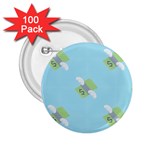 winged money Emoji  2.25  Button (100 pack)