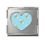 winged money Emoji  Mega Link Heart Italian Charm (18mm)