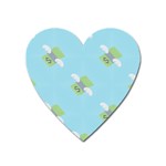 winged money Emoji  Magnet (Heart)