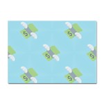 winged money Emoji  Sticker A4 (100 pack)