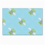 winged money Emoji  Postcard 4 x 6  (Pkg of 10)