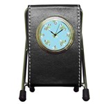 winged money Emoji  Pen Holder Desk Clock