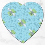 winged money Emoji  Jigsaw Puzzle (Heart)