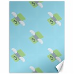 winged money Emoji  Canvas 12  x 16 