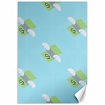 winged money Emoji  Canvas 12  x 18 