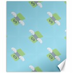 winged money Emoji  Canvas 20  x 24 