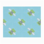 winged money Emoji  Small Glasses Cloth (2 Sides)