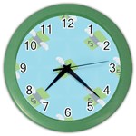 winged money Emoji  Color Wall Clock