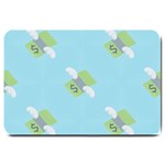 winged money Emoji  Large Doormat