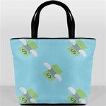 winged money Emoji  Bucket Bag