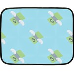 winged money Emoji  Double Sided Fleece Blanket (Mini)