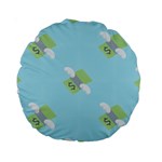 winged money Emoji  Standard 15  Premium Round Cushion 