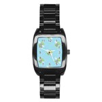 winged money Emoji  Stainless Steel Barrel Watch