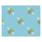 winged money Emoji  8  x 10  Desktop Photo Plaque